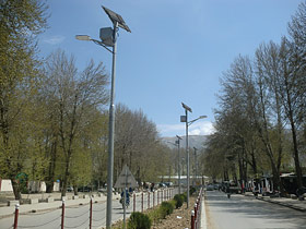 Solar Power LED Street Light for Badakhshan