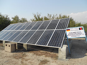 Solar Power System on Allahi Girl's School in Nangahar, Afghanistan